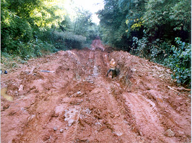 A reasonably large Zaire mud hole