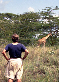 Fiona and A Giraffe